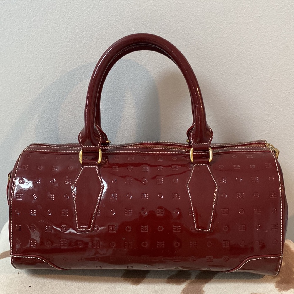 Arcadia Italian genuine patent leather bag